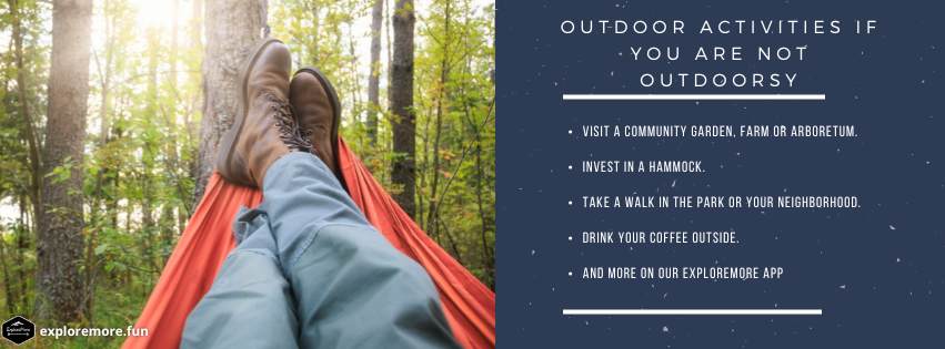 Person enjoying a quiet moment outdoors at a local park, showing that nature activities can be simple and accessible